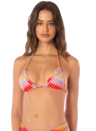 Pink Prism Balming Sliding Triangle Bikini Top