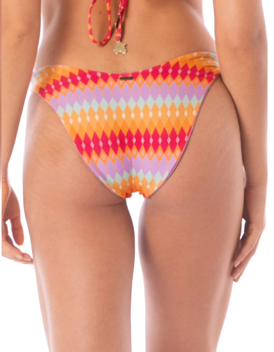 Pink Prism Splendour Regular Rise Thin Side Bikini Bottom