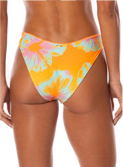 Hawaiian Floral Splendour Regular Rise Thin Side Bikini Bottom