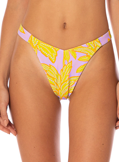 Palm Land Waikiki Regular Rise Double V Bikini Bottom