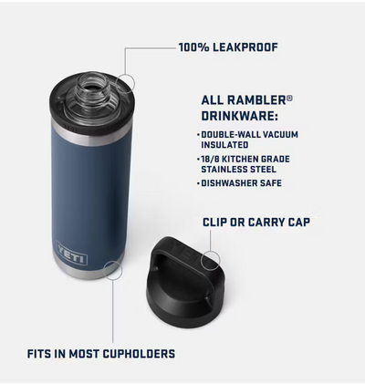 RAMBLER® 18 OZ WATER BOTTLE  WITH CHUG CAP