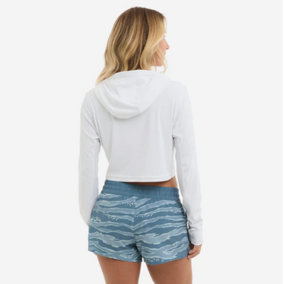 Women's Vaportek Hooded Cropped Fishing Shirt