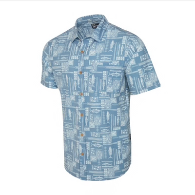 Topshot Button Up Short - Pacific Rim
