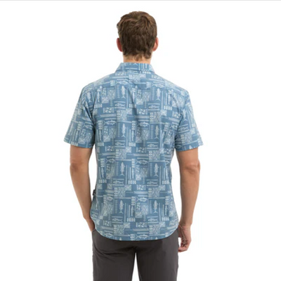 Topshot Button Up Short - Pacific Rim