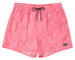 Strike Printed Swim Trunks