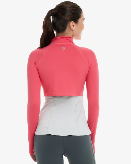 Women's Full Zip Crop Top