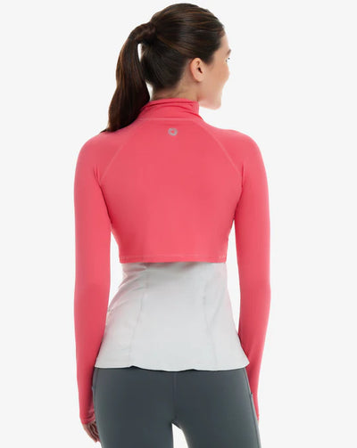 Women's Full Zip Crop Top