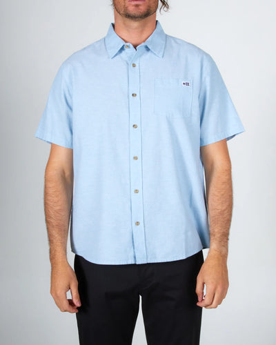 Topstitch Short Sleeve Woven