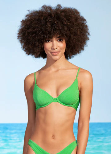 Parakeet Green Underwire Bikini Top