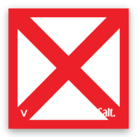 V - Flag Sticker