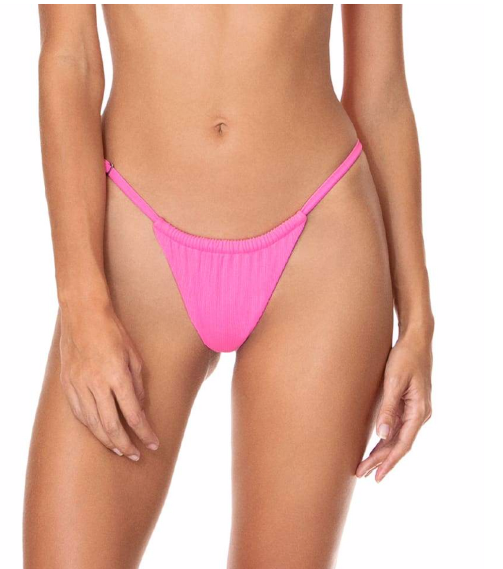 Maaji Aurora Pink Frisky Single Strap Bikini Bottom