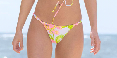 Maaji Chintz Floral Micro Crunch Single Strap Bikini Bottom