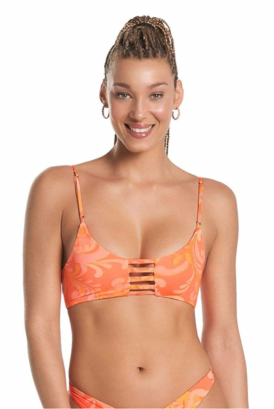 Maaji Swirl Tulip Praia Sporty Bralette Bikini Top