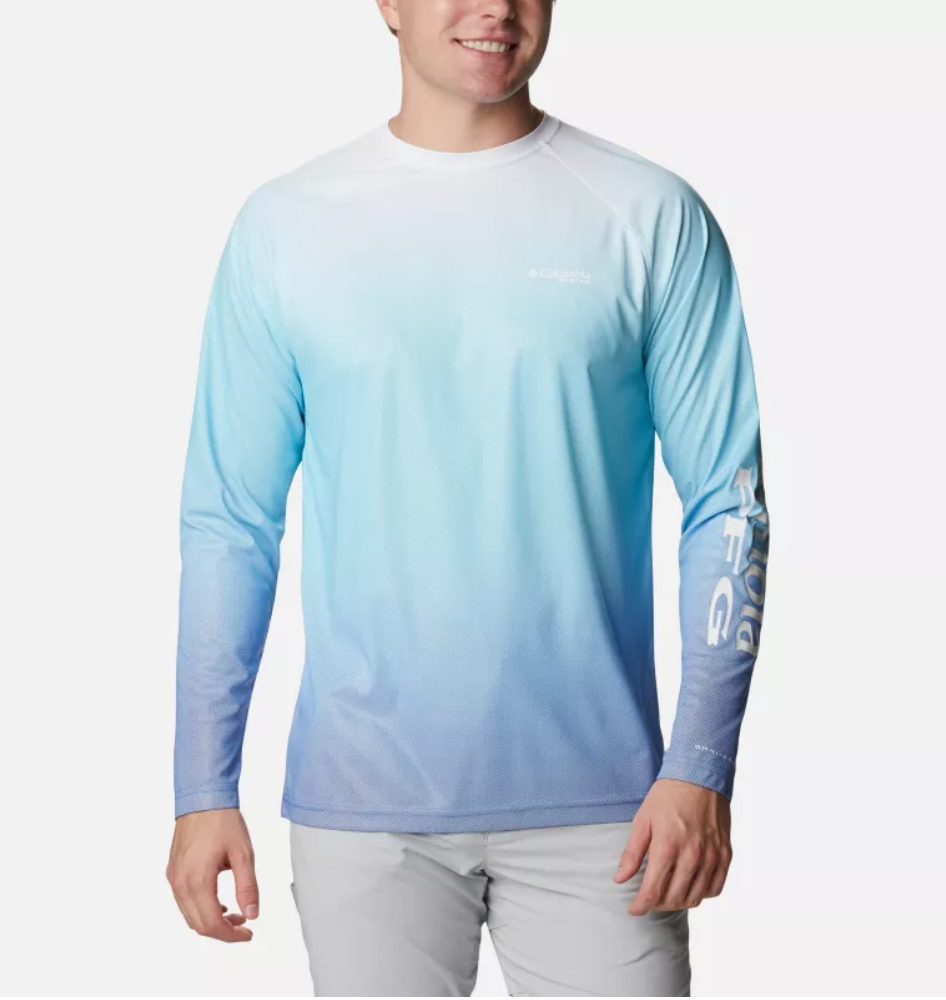 Men's PFG Terminal Deflector Printed Long Sleeve Shirt