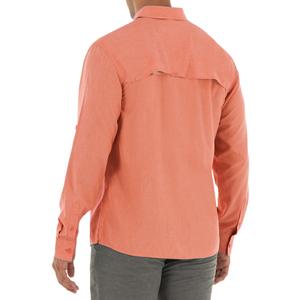 Men's Long Sleeve Heather Textured Cationic Fishing Shirt