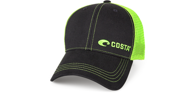 Costa Neon Trucker Black Twill Hat