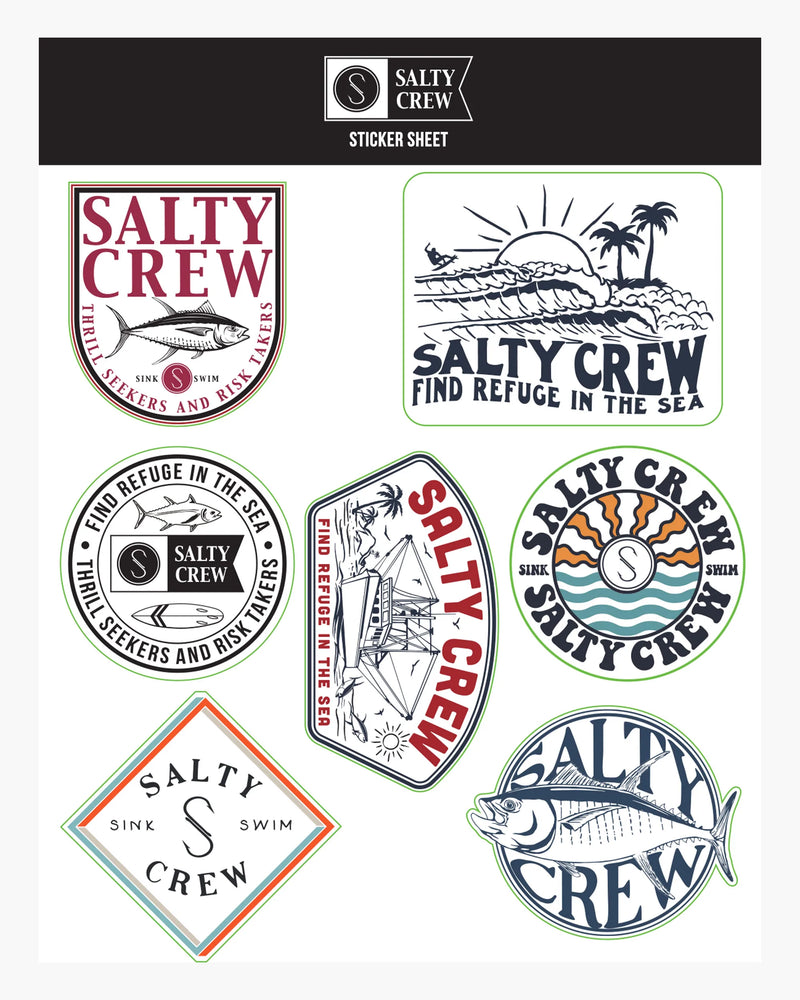 Salty Crew Sticker Sheet